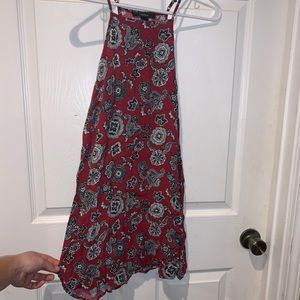 Red Bandana Pattern Dress